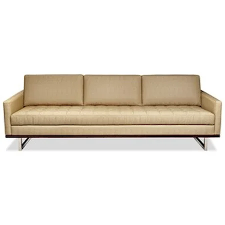 Mid-Century Modern Sofa with Bench Cushion